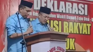 Deklarasi di Wakai, Pasangan SALAM Komitmen akan Bangun Jalan Desa