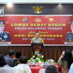 Lomba Debat Hukum Hari Bhayangkara ke-78 Polda Sulteng | Foto : Istimewah