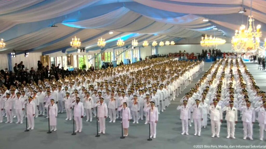 Presiden Prabowo Subianto Lantik 961 Kepala Daerah Terpilih di Istana Kepresidenan